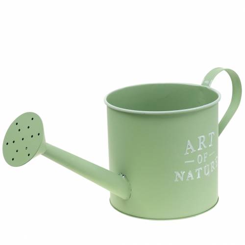 Product Flower pot, decorative watering can, mint green zinc planter, Ø16.5cm