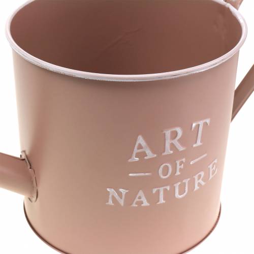 Product Vintage decorative flower pot/watering can, antique rose zinc, Ø16.5cm H17cm