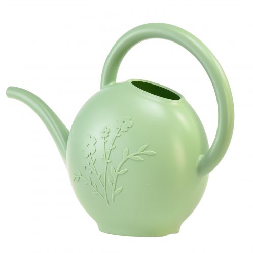 Floristik24 Watering can houseplants green with flower motif 1.8L