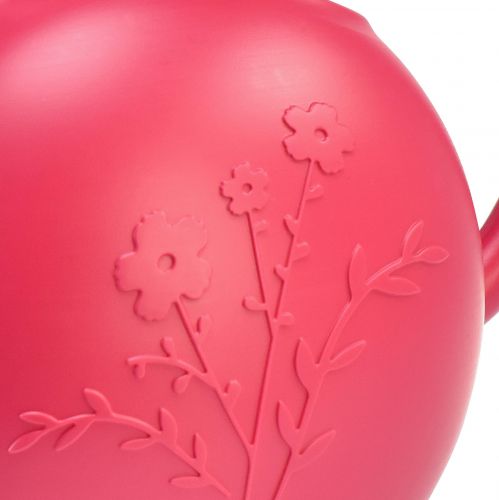 Floristik24 Watering can for houseplants fuchsia motif flowers 34×24cm 1.8L