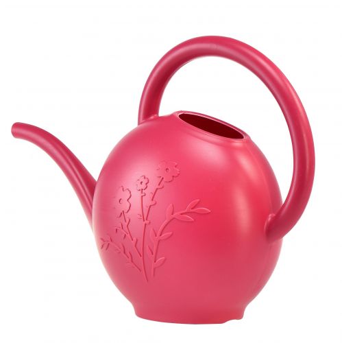 Floristik24 Watering can for houseplants fuchsia motif flowers 34×24cm 1.8L