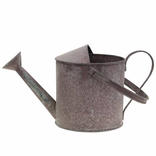 Floristik24 Decorative watering can purple H15cm