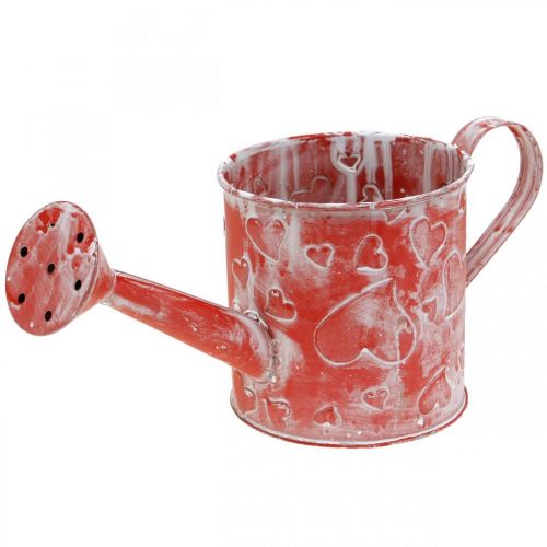 Floristik24 Watering can heart pattern, Mother's Day, metal can, Valentine's Day Ø10.5cm
