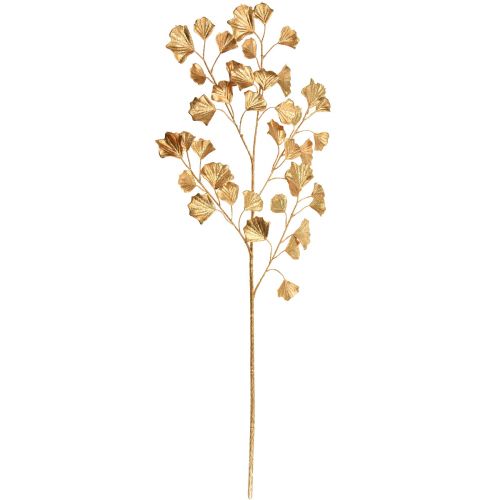 Product Gingko branch decorative artificial plant bronze glitter 84cm