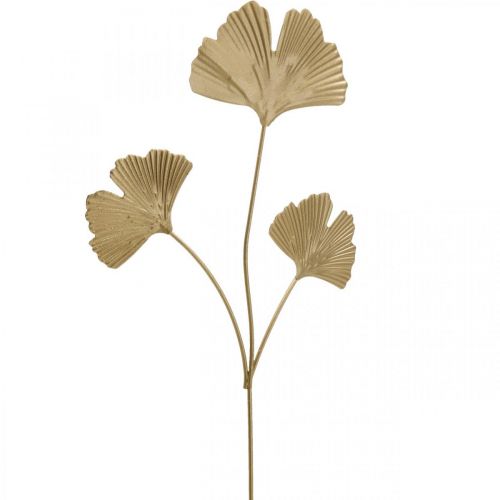 Ginkgo branch metal decorative plug Ginkgo Golden 14×28cm 6 pcs
