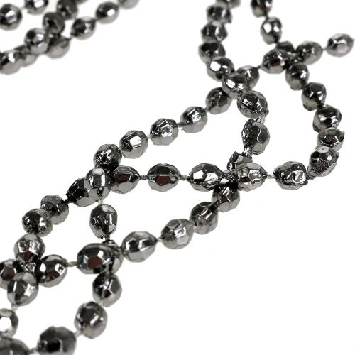 Product Christmas decoration pearl garland gray 275cm
