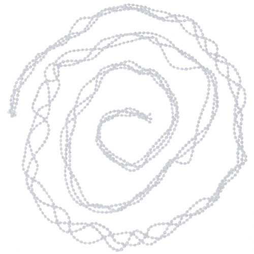 Floristik24 Christmas tree decoration pearl ribbon white 275cm