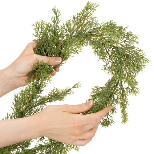 Artificial fir garland for doors and windows, 200cm | Floristik24.ie