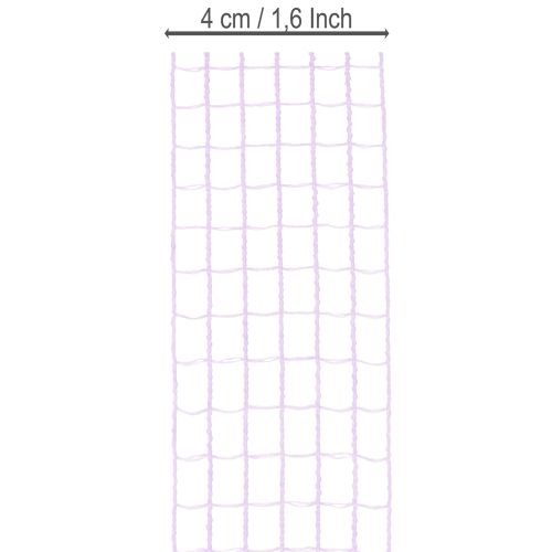Purple mesh tape, 4.5 cm wide, decorative tape roll for creative crafts, 10 m | Floristik24.ie