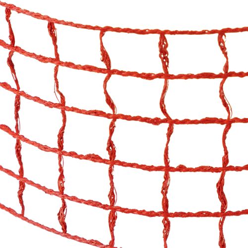 Floristik24 Mesh Tape 4.5cm x 10m Red