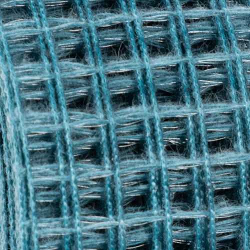 Decorative ribbon, grid ribbon, 4.5 cm wide, blue, for craft projects, 10 m | Floristik24.ie