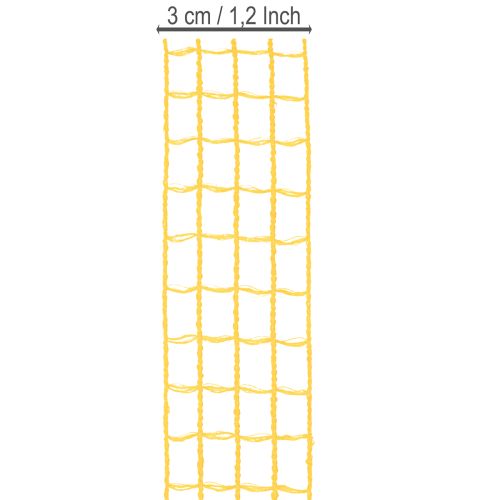 Decorative mesh tape, assorted colors, 3cm x 10m, 7 pieces | Floristik24.ie