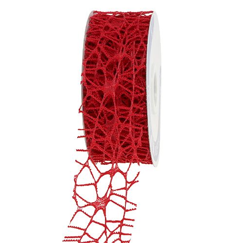 Floristik24 Grid tape red 40mm 10m