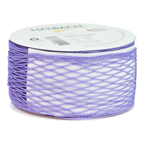 Product Mesh tape, grid tape, decorative tape, purple, wire-reinforced, 50mm, 10m