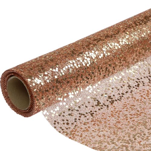 Table runner Christmas rose gold table ribbon 48×450cm