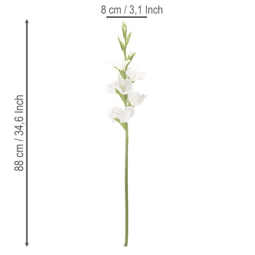 Artificial gladiolus, long stem, for vases, 88cm | Floristik24.ie