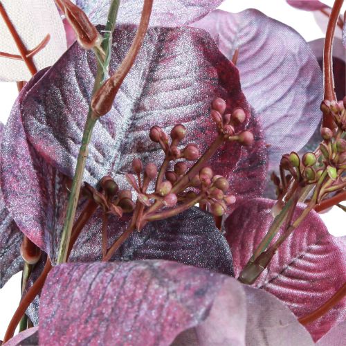 Floristik24 Glamour Eucalyptus Branch Eucalyptus Artificial Violet 65cm 3pcs