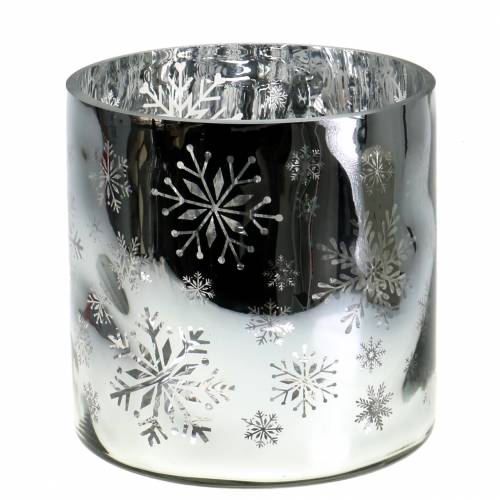Christmas decoration lantern glass metallic Ø20cm H20cm