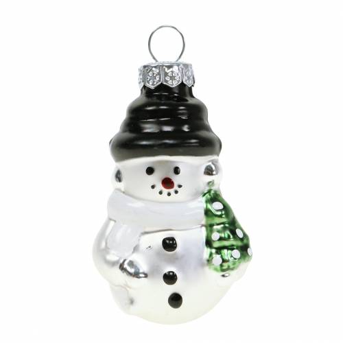 Floristik24 Christmas tree decorations Christmas balls snowman glass 9pcs