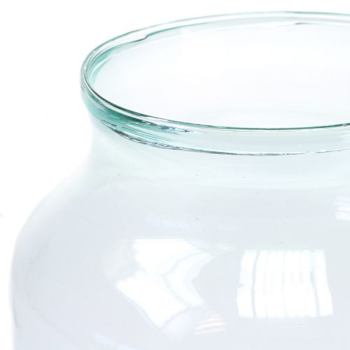 Floristik24 Deco glass floor vase Ø21cm H30cm