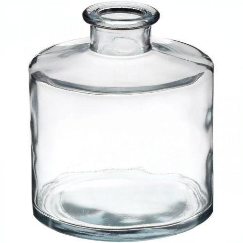 Floristik24 Flower vase, candle holder, glass jar transparent H10.5cm Ø9cm