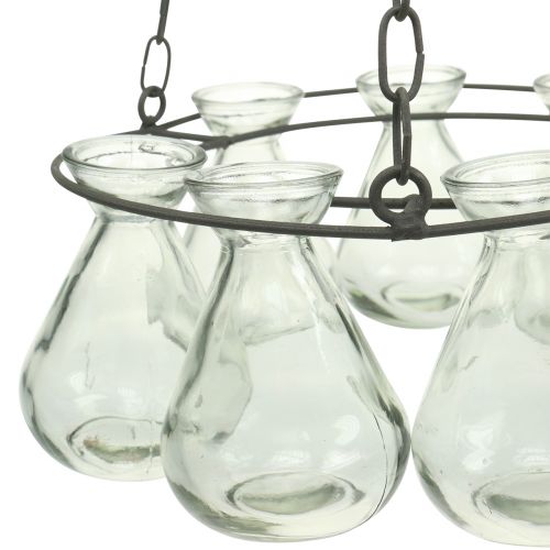 Floristik24 Hanging wreath with flower vases Ø24cm