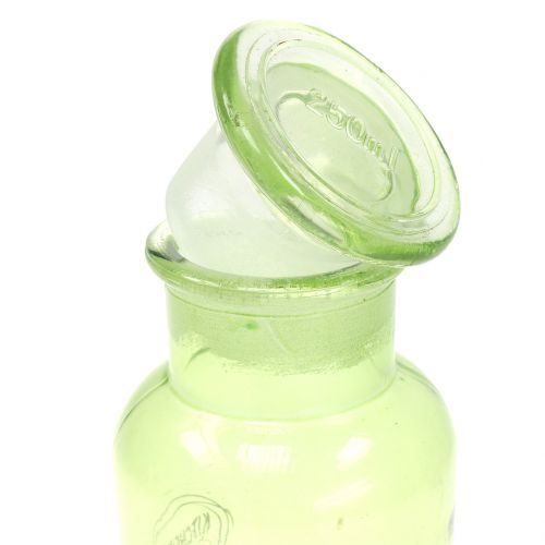 Product Decorative glass bottle with closure 14cm 2pcs