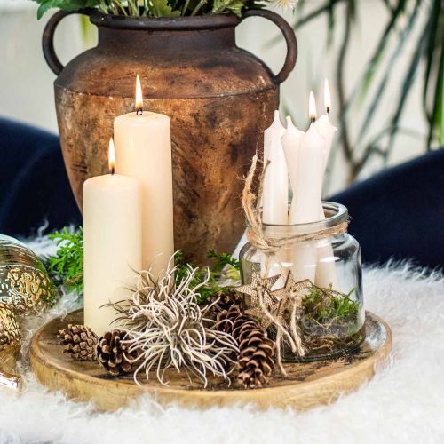 Floristik24 Glass vessel for filling, flower vase, table decoration, glass lantern 2pcs