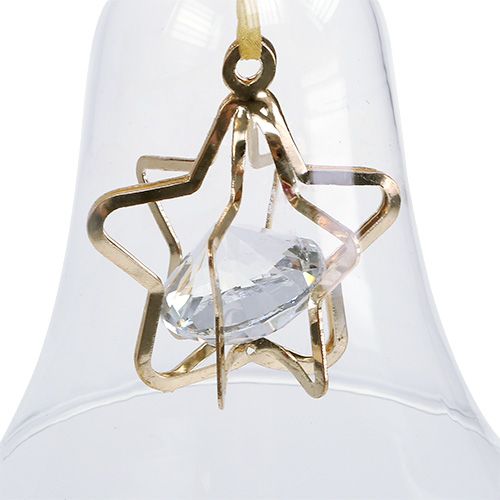 Floristik24 Bell jar Ø8cm H16cm gold 2pcs