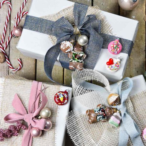 Floristik24 Glass pendants gingerbread man &amp; cupcakes, Christmas tree decorations mix, Christmas bakery H4 / 8cm real glass 6pcs