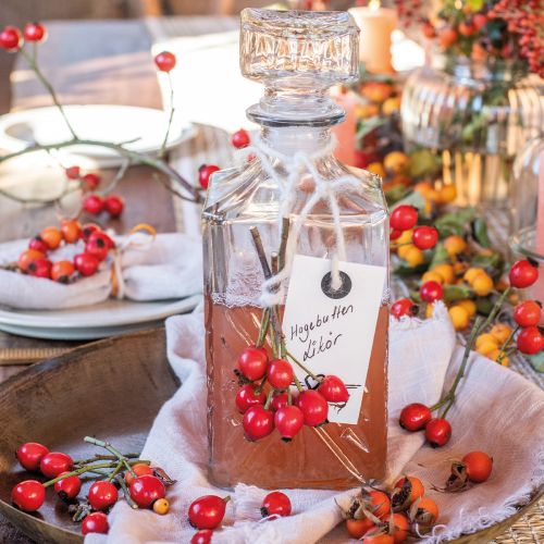 Floristik24 Glass carafe, glass bottle with stopper, carafe glass H24cm