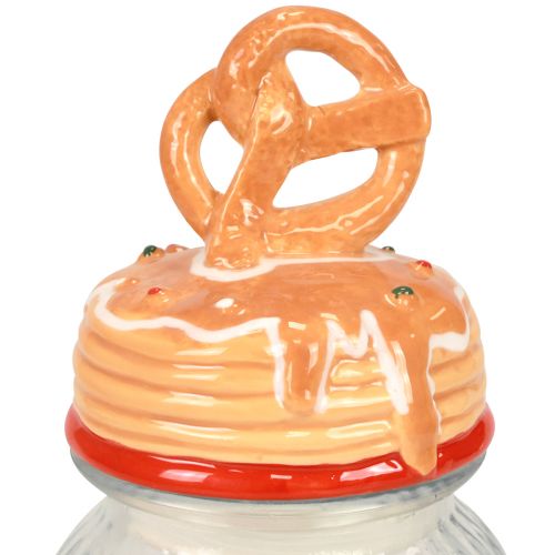 Product Bonboniere Glass Cookie Jar with Lid Pretzel Ø11cm H28.5cm