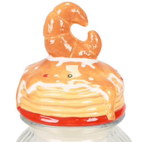 Product Bonboniere Glass Cookie Jar with Lid Croissant Ø11cm H28.5cm