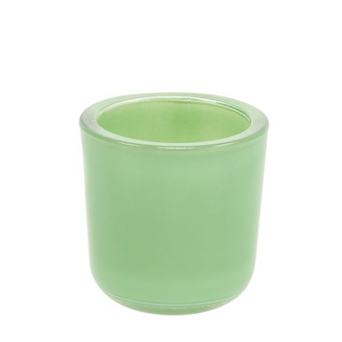 Glass pot Ø7.8cm H8cm mint green
