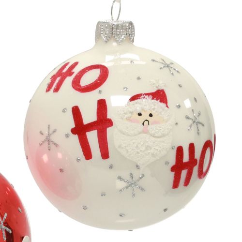 Product Christmas balls glass Christmas tree balls Santa Claus 6pcs
