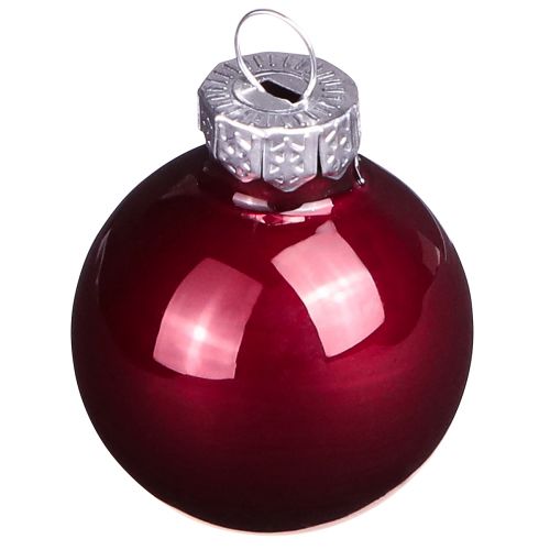 Product Glass balls Christmas in Bordeaux Mix Ø3cm 22 pcs