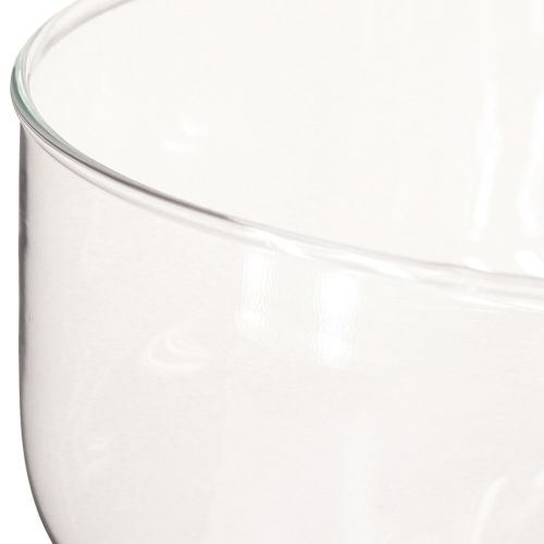 Floristik24 Glass bowl for floating candles Bowl with base Ø19cm H14cm