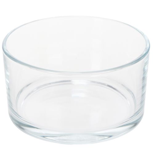 Clear glass bowl, small bowl for versatile glass decorations, flowers, succulents and candles, 13cm