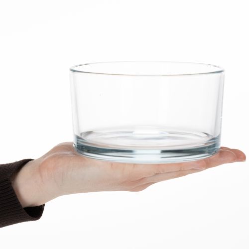 Product Clear glass bowl, small bowl for versatile glass decorations, flowers, succulents and candles, 13cm