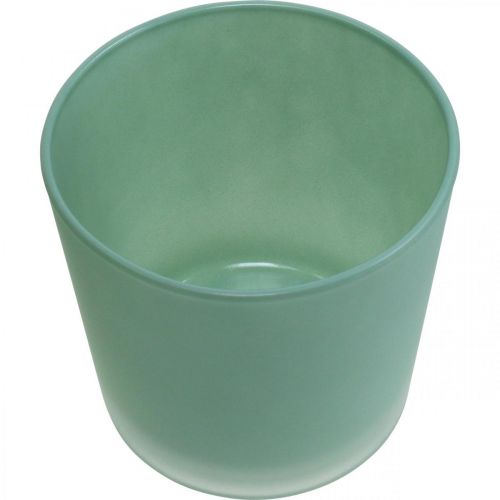 Product Glass flower pot green planter glass tub Ø11.5cm H11cm
