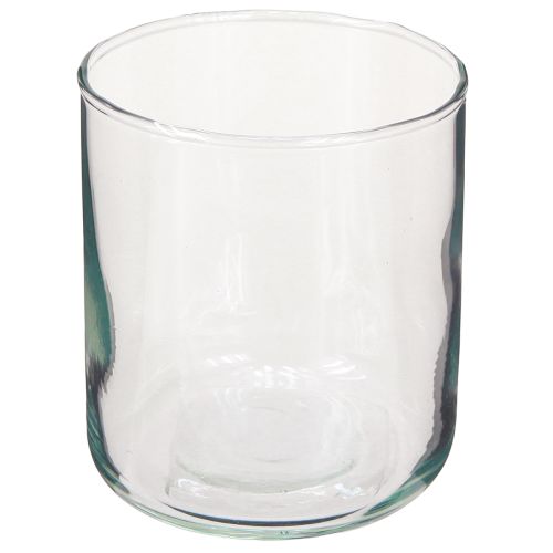 Glass vase, flower vase, decorative vase in colorless Ø9cm H10cm