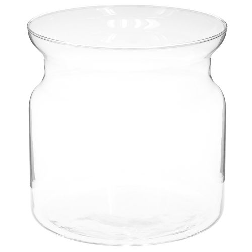 Glass vase Brenda flower vase glass large clear Ø19cm H19cm