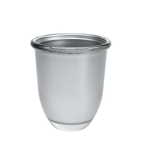 Floristik24 Glass vase Cosmo silver Ø10.8cm H12.5cm