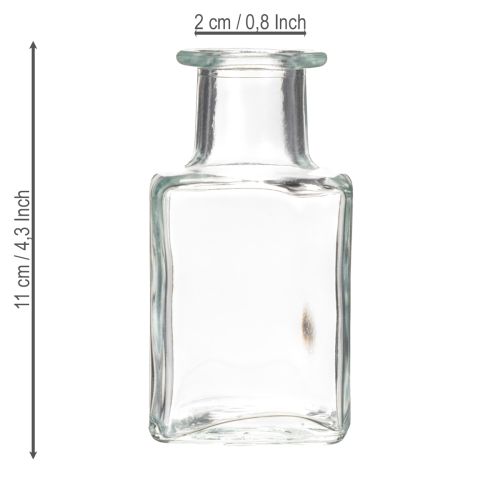 Product Mini glass vase decoration for minimalist interiors and modern living, 11cm, 6 pieces