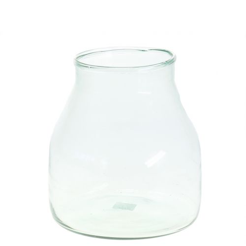 Floristik24 Decorative glass flower vase Ø21cm H23cm