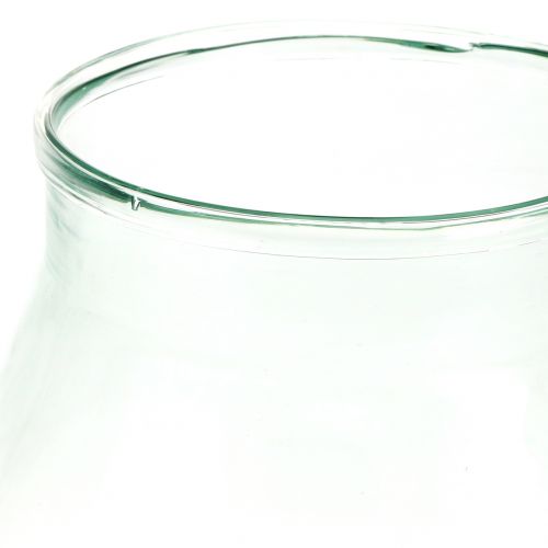 Floristik24 Decorative glass flower vase Ø21cm H23cm