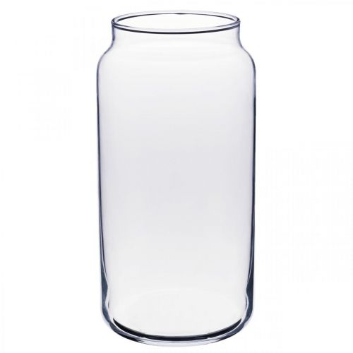 Floristik24 Flower vase glass clear glass vase table decoration Ø8cm H20cm