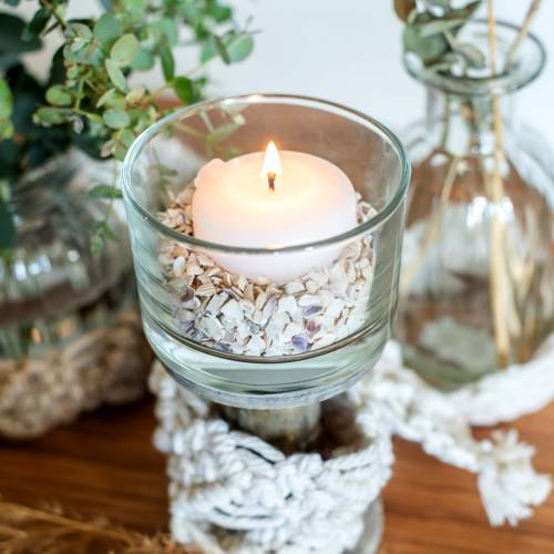 Floristik24 Glass vase clear Ø8.5cm H5.5cm