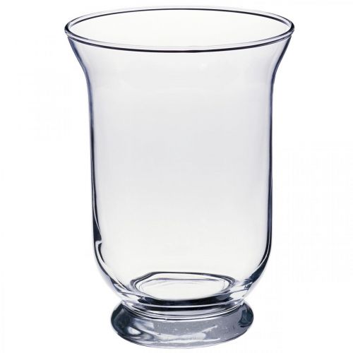 Glass vase clear Ø13.5cm H19.5cm Glass decoration flower vase