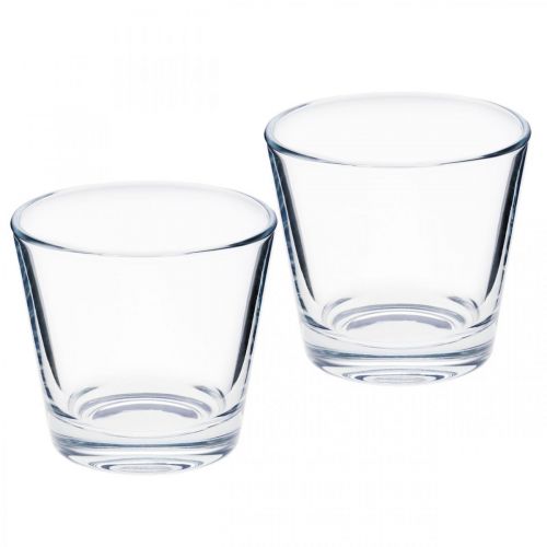 Product Glass vase clear Ø8.5cm H8cm 6pcs